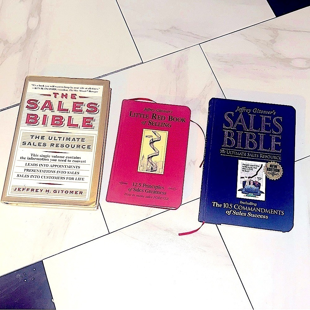 🍀 3 for $25 SALES BOOKS Set of 3 Little Red Book of Selling Hard Cover